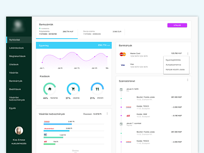 Online Bank UI bank account dashboard finance online bank ui user interface ux webapp