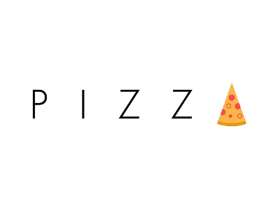 Pizza logo pizza slice