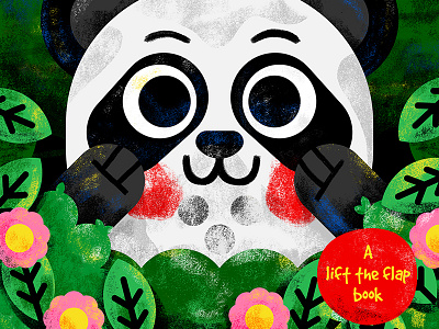 Peek-a-boo! animal book illustration illustrator kids kidslit panda reading toddler vector