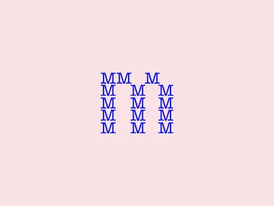 Mmm experiment illustration letter logo m type typewriter