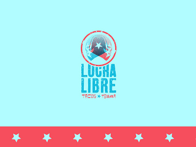 LUCHA LIBRE TACOS Y TEQUILA animated logo brand branding identity logo logotype lucha libre marks restaurant symbols tacos taqueria