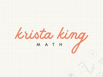 Krista King Math | Final Logo brand design brand identity branding identity logo logo design logotype