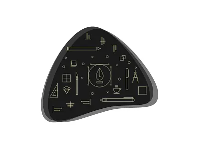 Tools of the Trade coffee design designsprint illustration lines minimal pen pentool tools vector