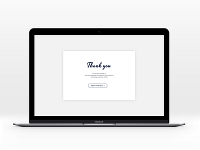 Daily UI | #077 | Thank you daily ui message register sign up thank you ui ux web welcone