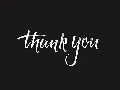 Thank You brushlettering handlettering lettering letters script type typography