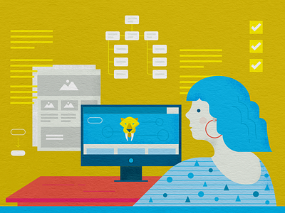 Behind the scenes with UX Design illustration sabertooth ux ux design web web design website website design