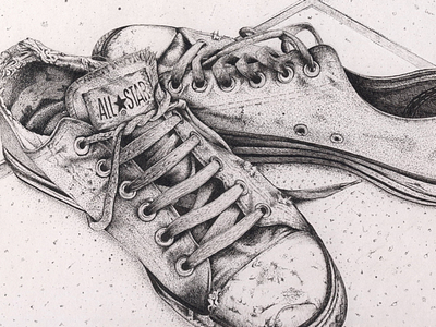 All Stars Sketch a4 all stars fineliner ink pen pointalism sketch