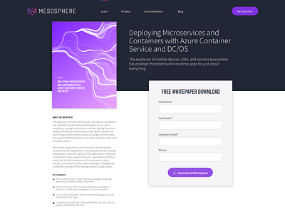 Mesosphere Resources Detail View book landing mesosphere resources site tools typography web