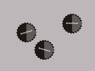 Brauhaus Brewery alcohol branding bauhaus beer logo beer top bier bottle top bottle top vector brewery cerveza craft beer pivo