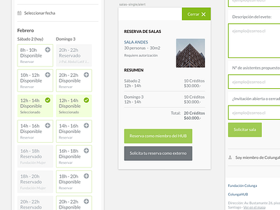 Room squedule calendar mobile prototype room squedule ui ux