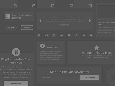 Wireframe Kit kit web design website wireframe