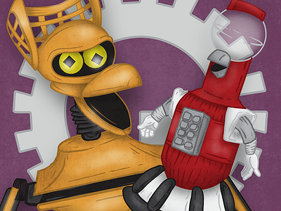 MST3K crow t robot illustration illustrator mst3k photoshop tom servo wacom