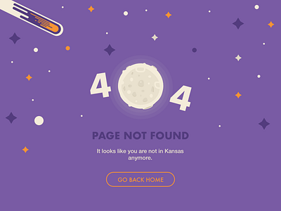 #DailyUI challenge #008 — 404 page 404 dailyui error flat interface space ui ux web website