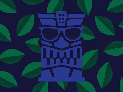 Sunglasses at Night illustration sunglasses tiki