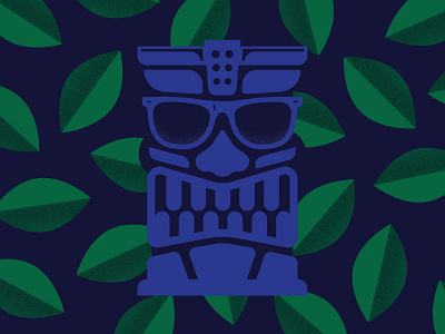 Sunglasses at Night illustration sunglasses tiki