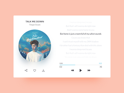 UI Challenge - Music Player