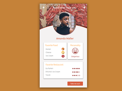 User Profile dailyui profile ui ux