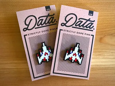 Challenging Stage Pin arcade card crew data galaga la logo packaging pin pixel