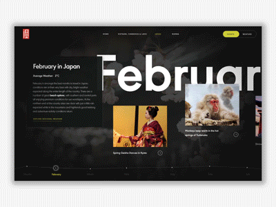IAT Timeline animation asia interface japan timeline travel ui web
