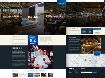 Dunajský pivovar beer blue botel coffee dark dunaj hotel restaurant river travel webdesign website