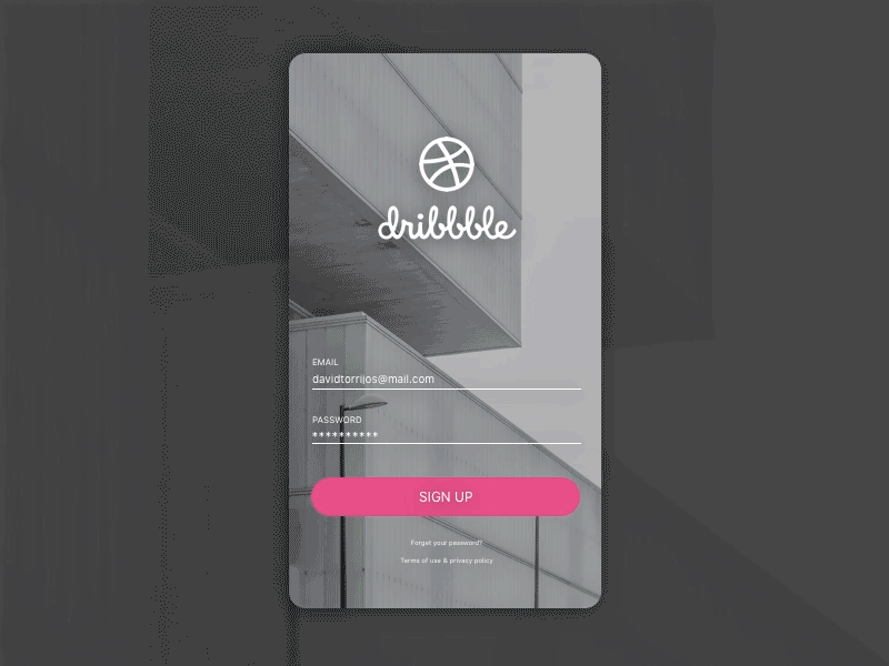 Daily UI 001 - Sign Up daily ui 001 framer framerjs gif sign up sketch ui ux