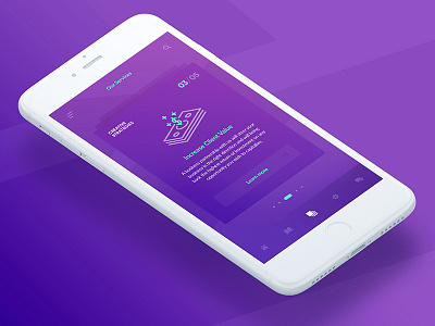 Creative Services App Screen app clean colors creative design fresh light minimal mobile ui ux