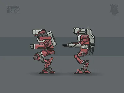 DAS UNIT 152 [INTERCEPTOR] abstract dasrobot line robot vector
