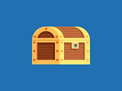 The Lost Treasure chest color fun icon lost pirate sticker treasure video