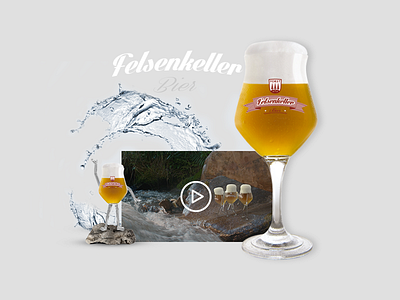 Detail landing page - cheers! beer character commercial landing video web