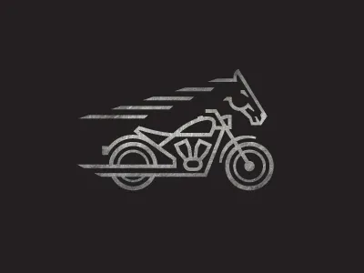 SteelHorse ames horse jerron logo motorcycle