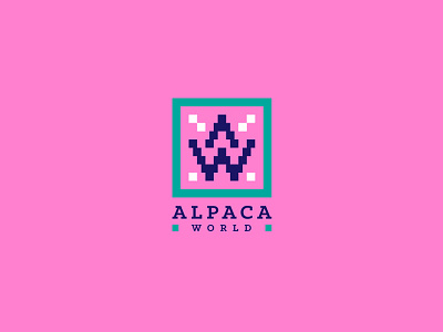 LOGO FOR ALPACA WORLD alpaca brand branding identity logo logotype marks startup symbols