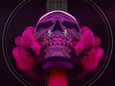 Smoke and Skulls 3d 3dart abstract c4d dailyrender dark everydays maxon octane particles render skull