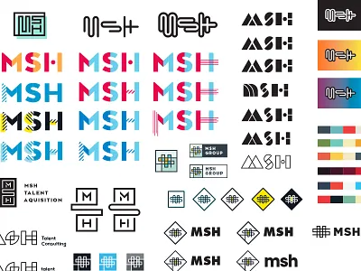 Messy Stuff branding icon identity logo monogram process typography