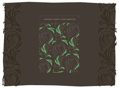 Nett Lake branding food illustration leaves packaging print