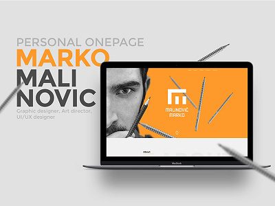 Personal website - Behance project behance landing page portfolio ui user interface ux web web design website