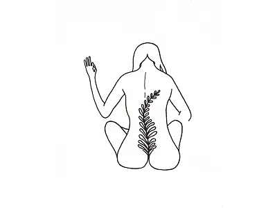 Mother Nature body foliage growth illustration life minimal mother nature plants woman women