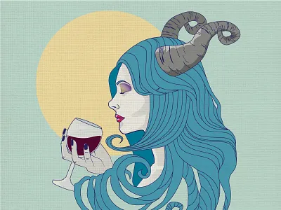 Goddess of Wine goddess illustration wine