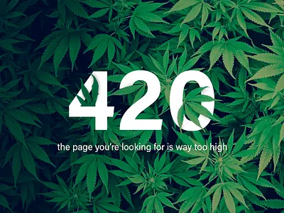 420 page not found 404 page 420 ui webdesign weed