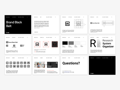 Google Brand Black Belt Guidelines brand guidelines brand identity branding geometric google google brand google guidelines google logo logo material design