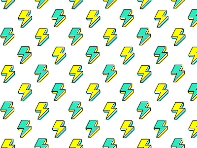 Lightning branding design flat icon illustration ios lightningbolt logo type ui vector web
