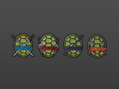 Half Shell Heroes don enamel pins halfshell leo mikey mutant nickelodeon ninja raph teenage tmnt turtles