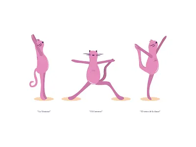 Yogui Cat cat design pale pink rose