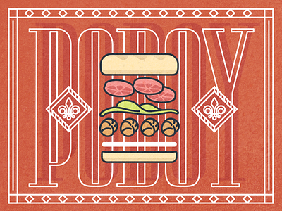 Po'Boyz All Day cajun new orleans po boy poboy type vector