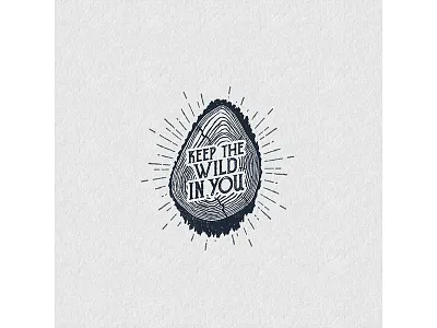 Keep the Wild in You adventure badge globe grunge logo travel trip typography vintage wanderlust wood