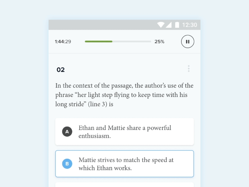 Test Tool Interaction animation app gif interaction makedesign mobile product design toppr ui ux
