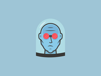 Day 11 - Freezing bald batman blue challenge character daily evil freeze freezing glasses ice villain