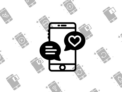 Mobile Function Icons (Solid / Glyph Style) │ glyph icon icon set icons mobile mobile functions outline solid ui user experience user interface ux