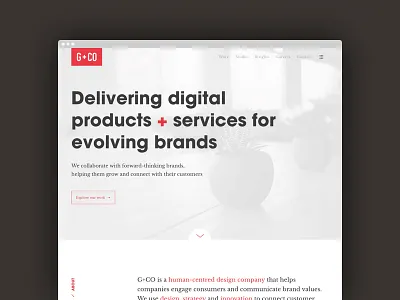 G+CO Website 2017 casestudy design development digital mobile portfolio ui ux website
