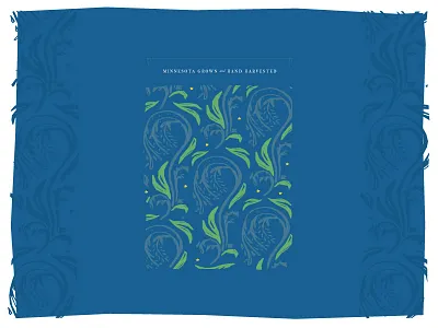 Nett Lake Blue branding food illustration leaves packaging print