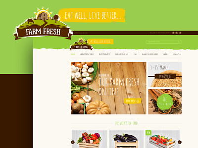 Farm Fresh - Organic & Bio Products bio blog clean ecommerce farm fresh green health healthy organic